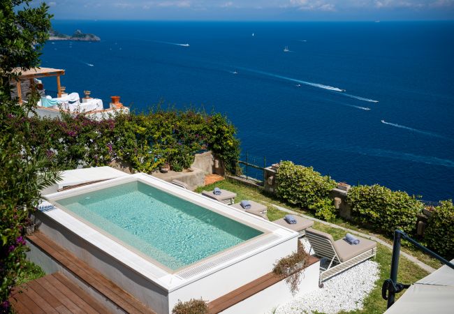 Villa a Praiano - Villa Panorama - Piscina vista sul mare e Sauna 