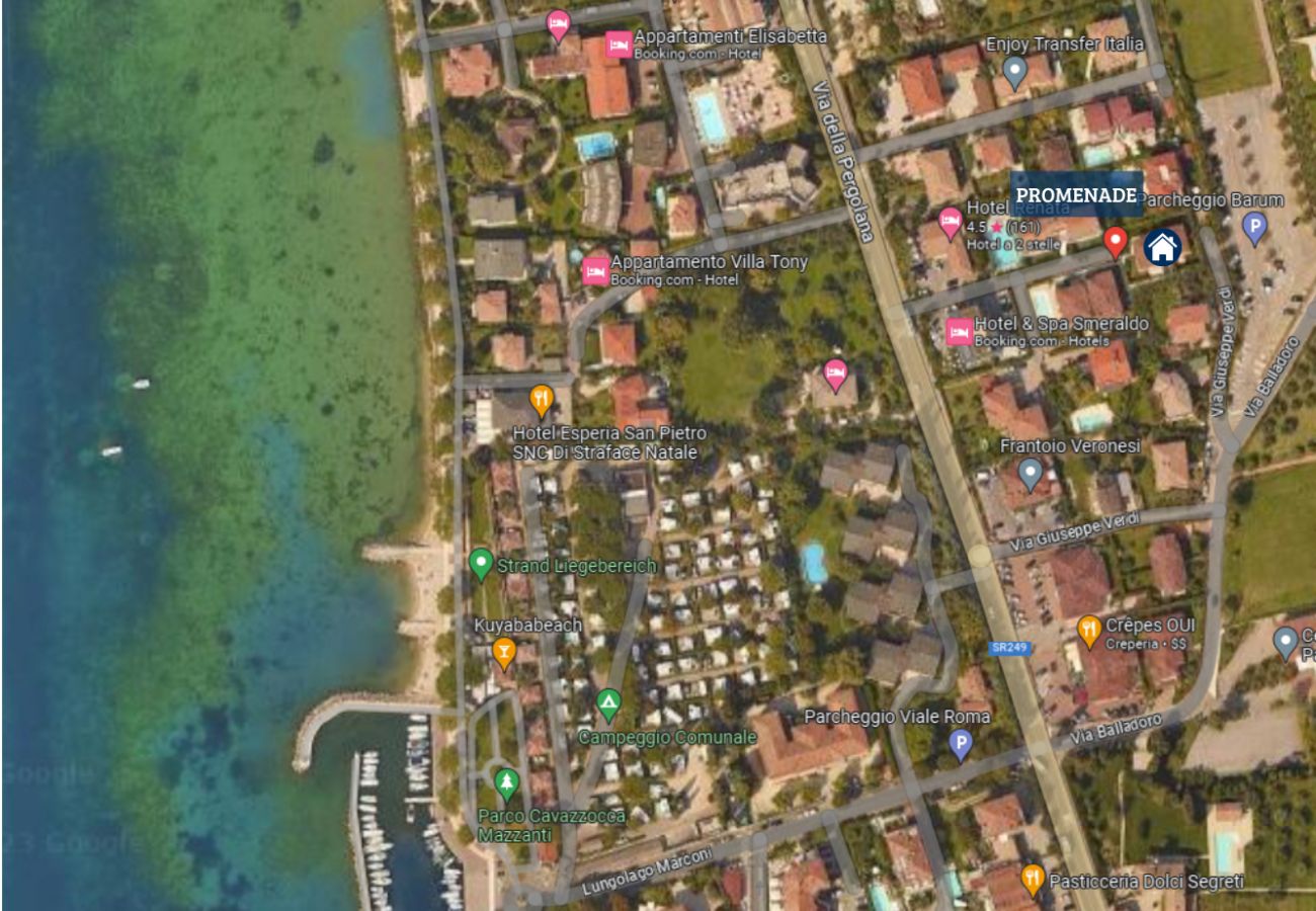 Appartamento a Lazise - Regarda - Wine Apartment Promenade centrale con giardino e piscina