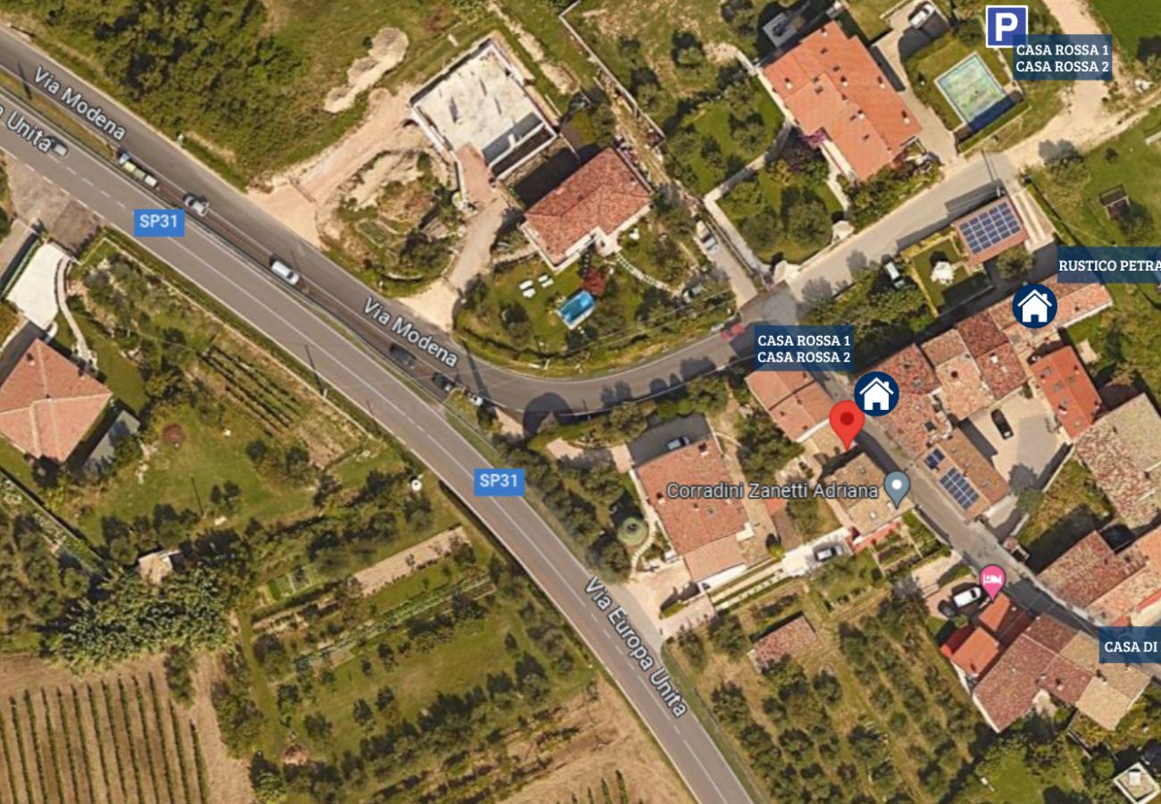 Casa a Bardolino - Regarda - romantico rustico Casa Rossa 2 con wifi e aria condizionata