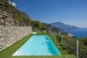 Villa in Pogerola - Villa Gioiello - Pool mit Meerblick und Farbtherapie