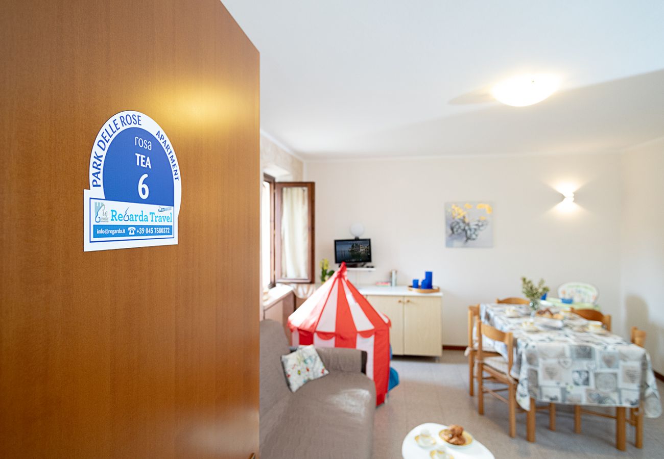 Ferienwohnung in Lazise - Regarda – Familienwohnung Rosa Tea 6 ideal für Kinder