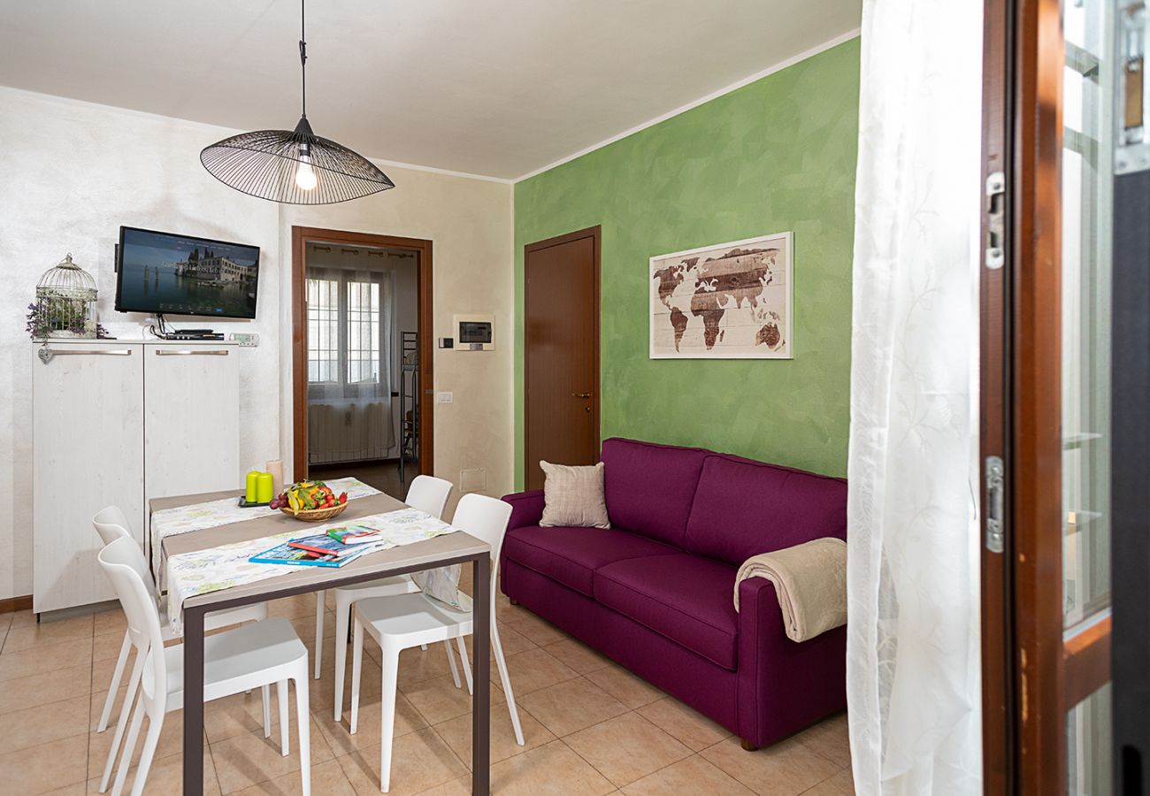 Ferienwohnung in Lazise - Regarda - Wohnung L'Archetto mit privat Garten, WLan, Pool