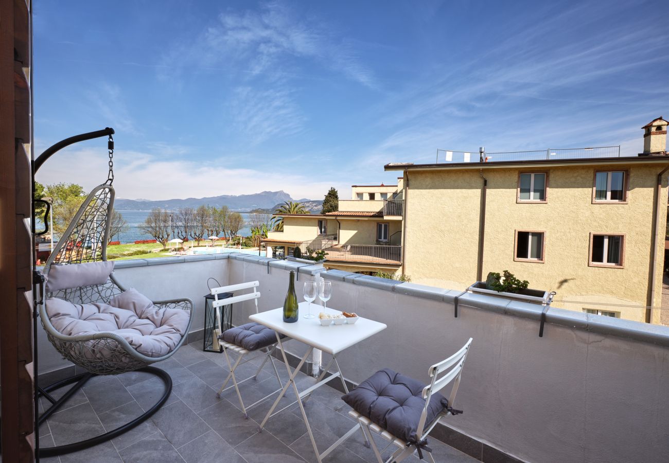 Studio in Bardolino - Regarda - Studio The Beach mit Seeblick am Strand in Cisano di Bardolino