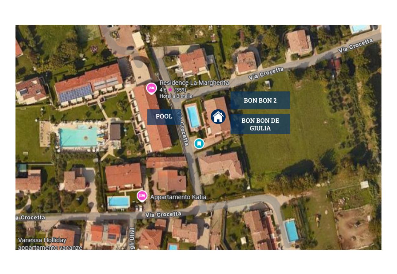 Ferienwohnung in Lazise - Stilvoller eingerichtete Zweizimmerwohnung 