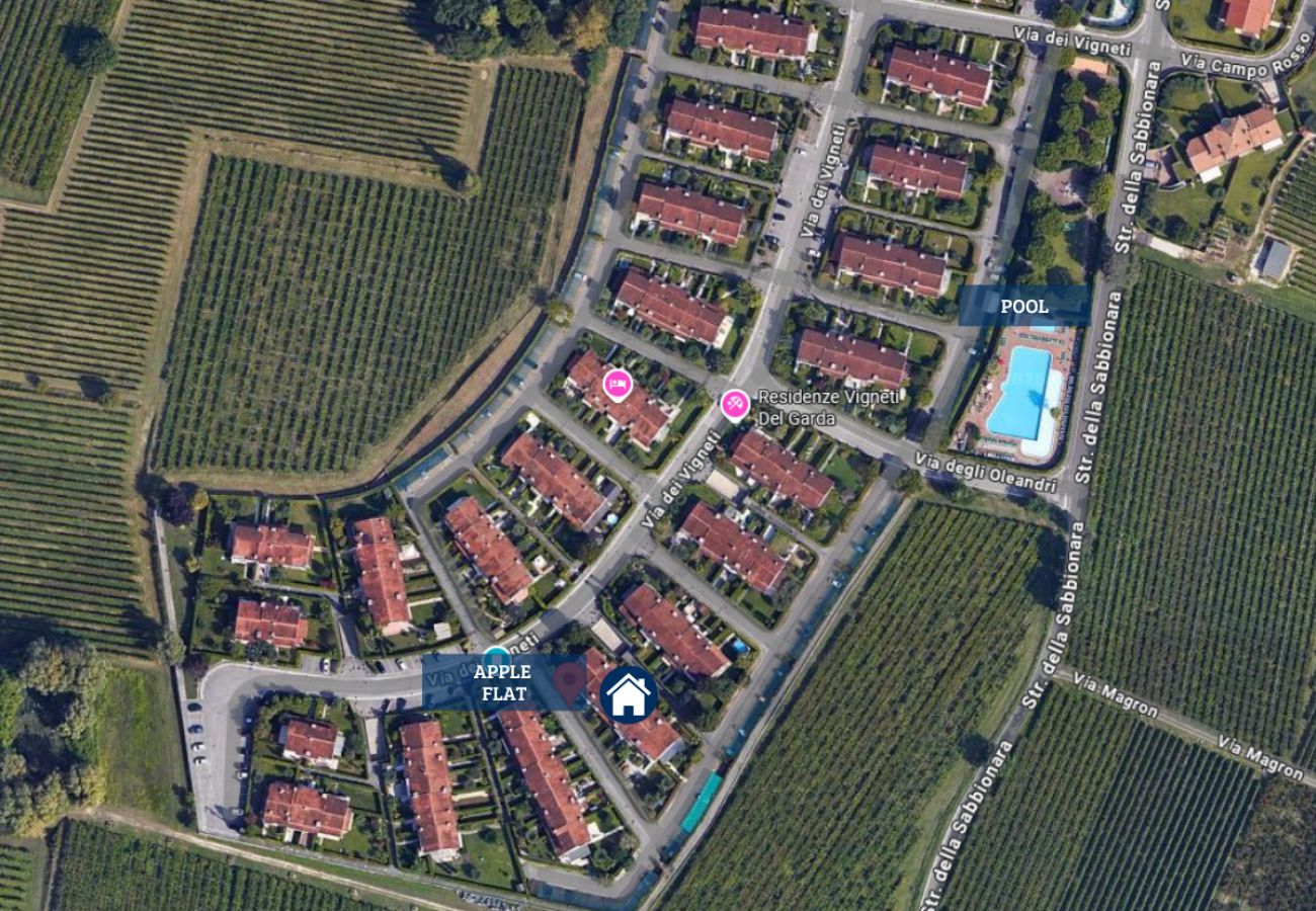 Ferienwohnung in Lazise - Regarda - Apple Apartment mit Pool und Carport