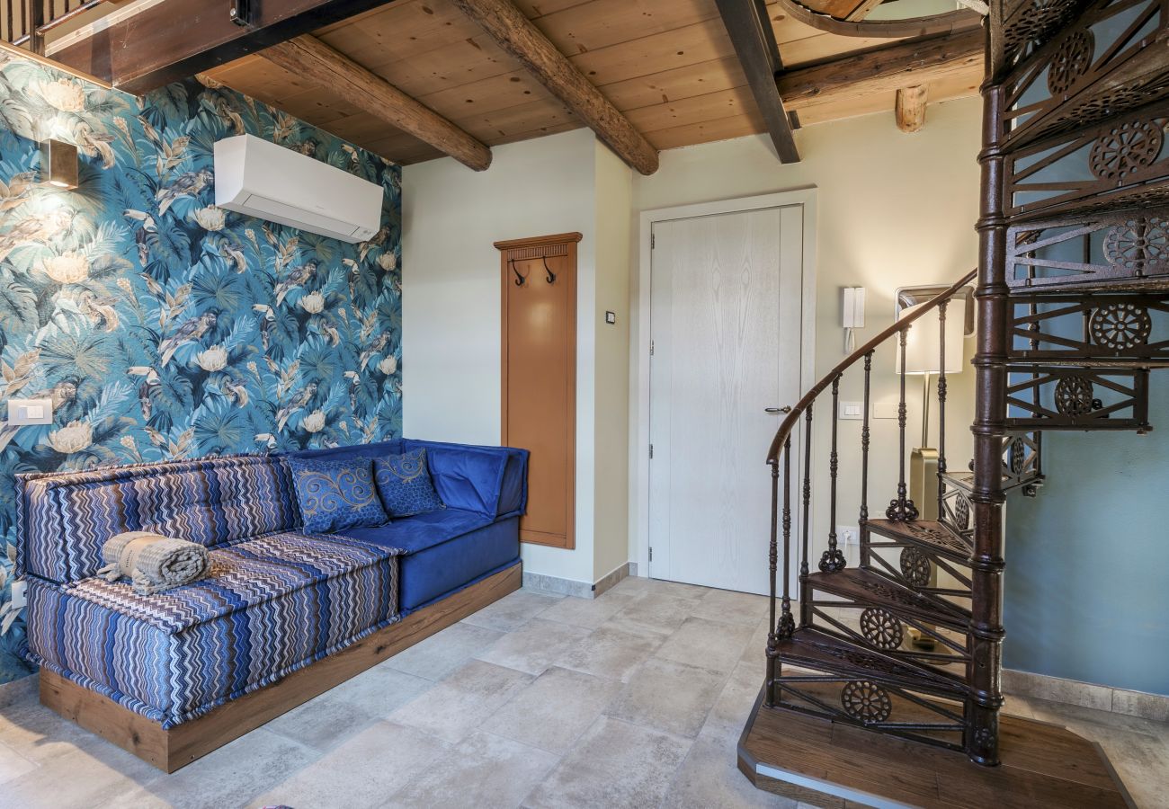 Studio in Castelnuovo del Garda - Corte Monteleone Apartment mit Kochnische, Klima, WLan