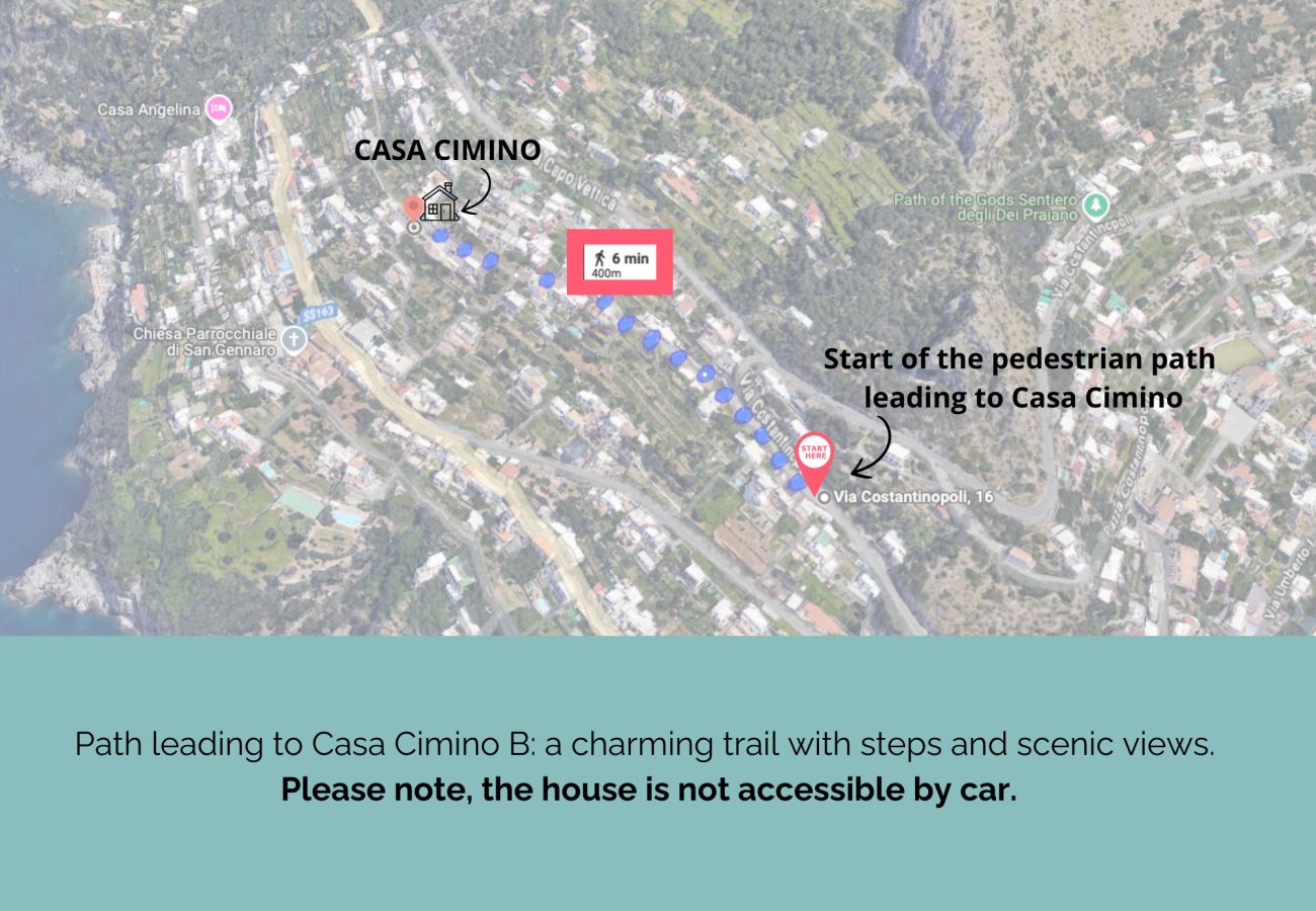 Apartment in Praiano - Casa Cimino B - Incredible view of Capri