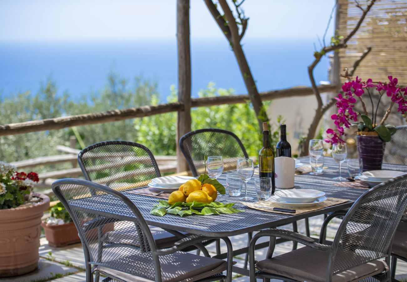 House in Praiano - Casa Il Riccio - House with garden and breathtaking view